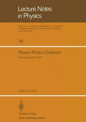 Photon Photon Collisions C. Berger Taschenbuch v Englisch 1983 EAN 9783540126911