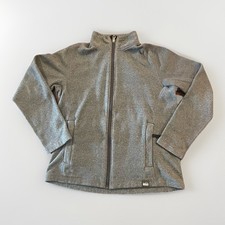 REI Co-op Boys L 14-16 Full Zip Fleece Jacket Stormy Gray Inside Pockets EUC