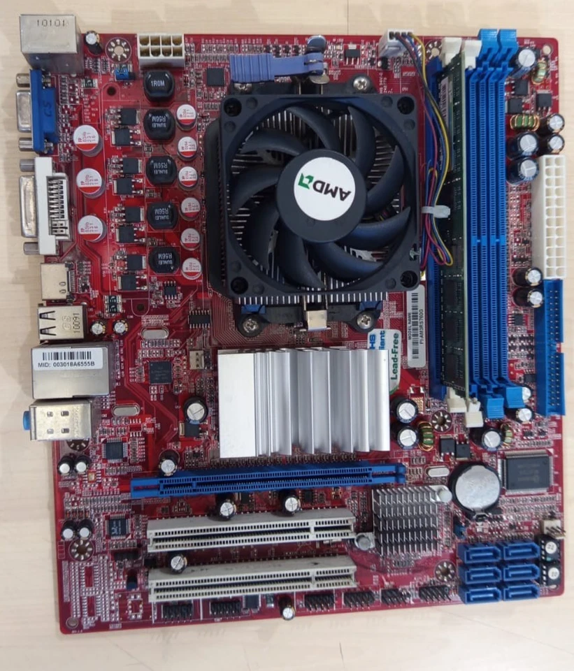 Motherboard Sapphire PI-AM3RS760G AM3/AM2 + AMD Athlon II X2 250 + 4Gb Ram - Immagine 3 di 4