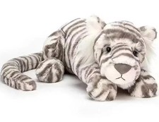 Jellycat Sacha Snow Tiger Plush Doll Toy Birthday Christmas Party Gift Rare 28CM