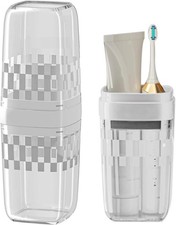 Tooth Brush Holder for Travel, Toothbrush with Cover, Portable Clear
