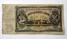 Latvia 20 Latu, 1935   Banknote  Used