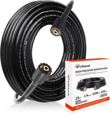 #ad #ad 25ft 1 4quot; Pressure Washer Hose 3600 PSI M22 14mm Solid Brass Fitting $38.60