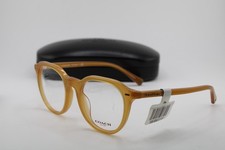 NEW COACH HC 6189U 5251 MILKY AMBER AUTHENTIC W/CASE EYEGLASSES 50-21