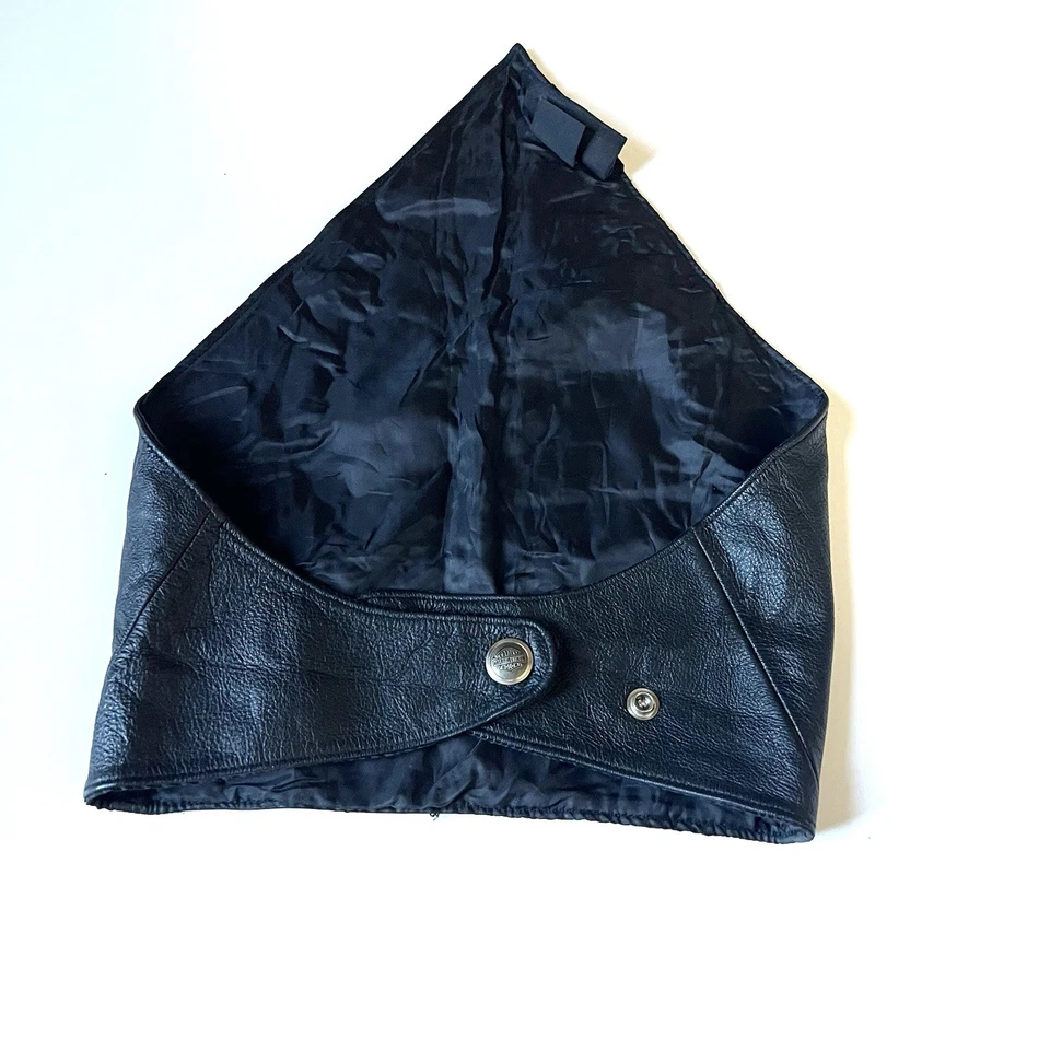 Harley-Davidson Motociclista Cuello Polaina Bandana Bufanda Cuero Hombres Águila Motocicleta Foto 2 de 4