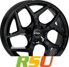 Rial Salento diamant-schwarz 8x19" ET45 LK5 108 ML 70.1 Alufelgen 19 Zoll