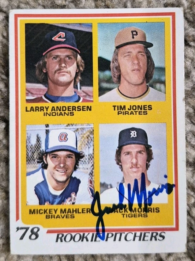 Jack Morris Signed Autographed 1978 Topps #703 Baseball Card