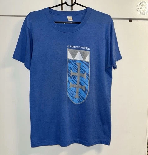 Simple Minds North America Tour T-Shirt • Large 1980s vintage concert t-shirt, vintage, size L, single stitch, B+ condition