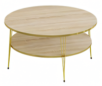 Eleganter Brauner Couchtisch Aus Holz