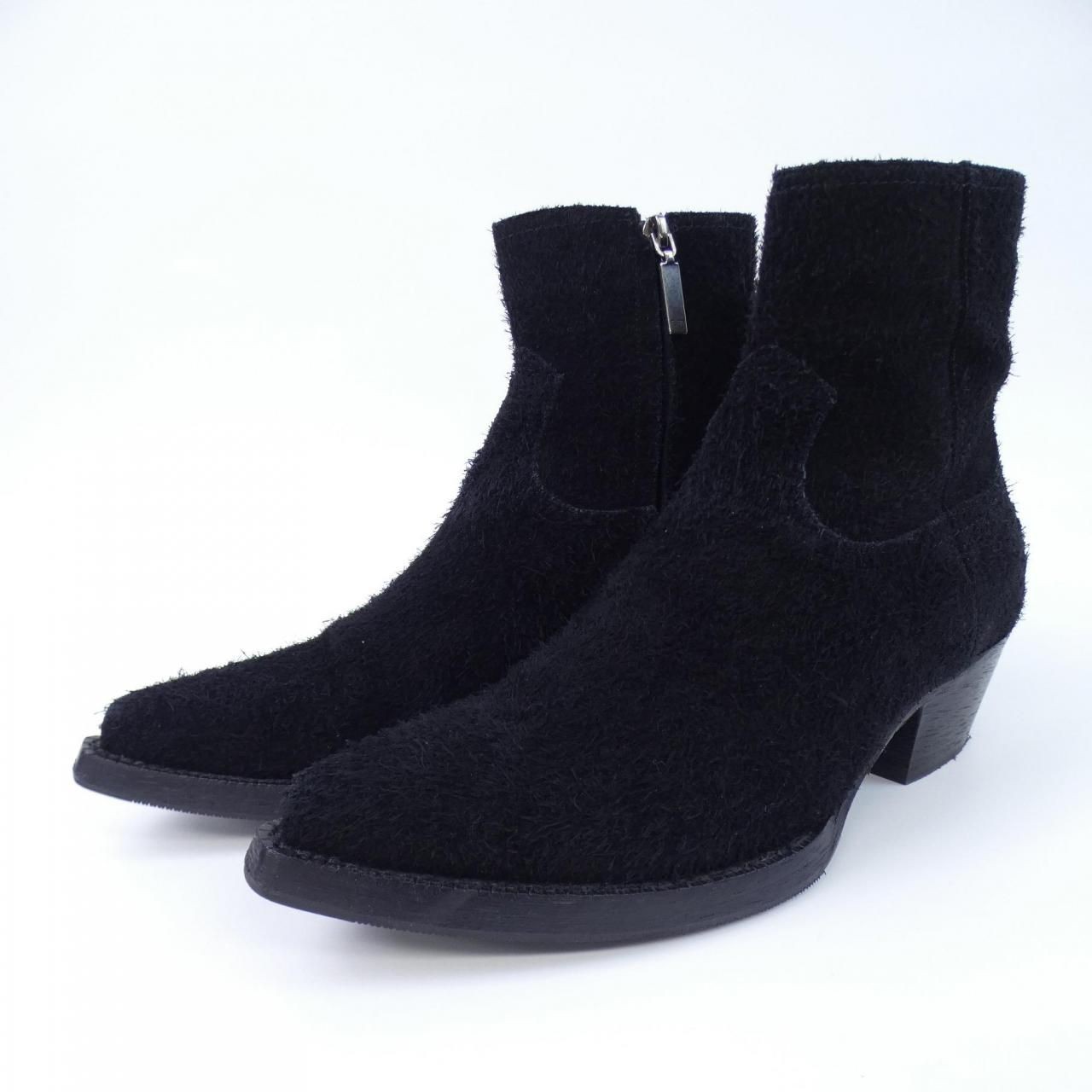 SAINT LAURENT Stivali 530825 Stivaletti Seude Nero Taglia 39 5