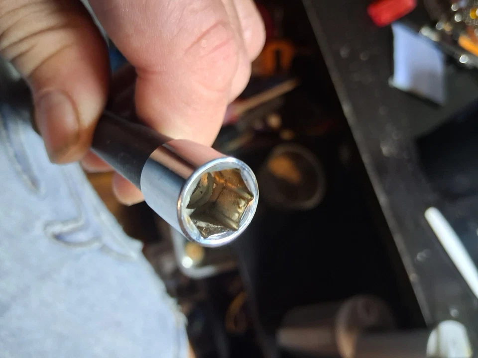 Snap-On 3/8" , 6-Point Nut Driver, Wood Handle, Composite(Black) Shaft, - Image 2 of 2