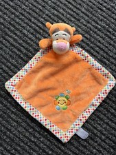 Disney Posh Paws Tigger Orange Baby Comforter Soother Blankie Blanket Flower