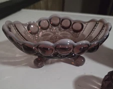 Mosser~ Amethyst Opalescent Jelly Dish