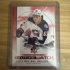 ✅ 2024-25 SP Authentic Red Limited Future Watch Luca Del Bel Belluz #120 RC