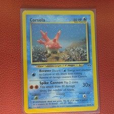 The Pokémon Company Corsola 37/75 Neo Discovery Uncommon  50 HP  Yuki Morii on eBay