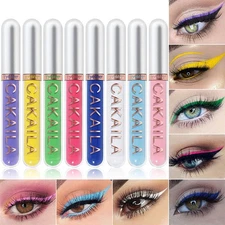 evpct 8 Colors Colored Colorful Matte Liquid Makeup Eyeliner Liquid Set Stamp...