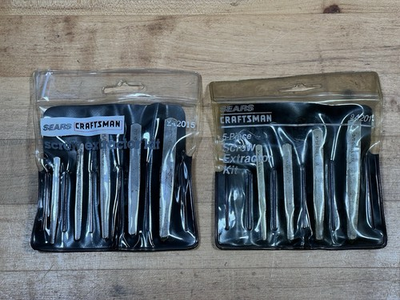 #ad 2 Vintage Sears Craftsman 5pc Screw Extractor Sets 9 42015 Made in USA $39.00