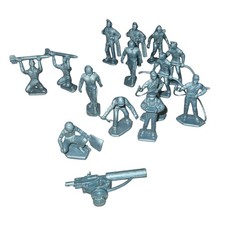 Marx Cape Canaveral Gray Soldiers Vintage 1960s Playset Space Airforce Figures