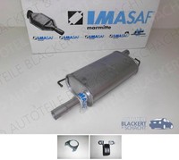 Imasaf Auspuff Mitteltopf + Anbauteile für VW T5 2.0 85KW 2003-2009