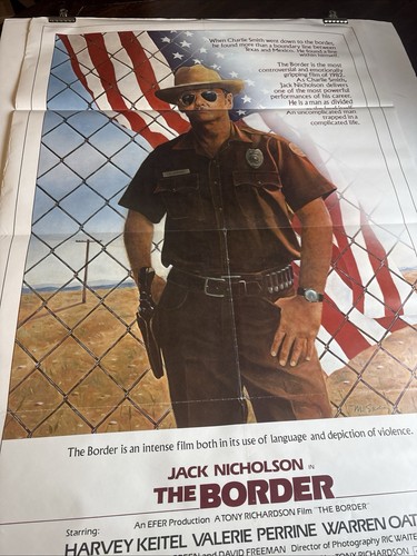 Original 1982 Movie House Poster “THE BORDER” 27X41 Harvey Keitel Valarie Perrin - Picture 15 of 15