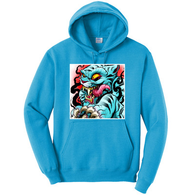 Art Society Tätowierung FLASH vol. 2 Neon blau Kapuzenpulli SMALL-4XLARGE