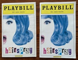 Hairspray 2 Playbills July 6 2007 Shannon Durig & Jerry Mathers