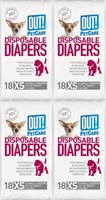Out X-small Disposable Fashion Diapers 72ct (4 X 18ct) on sale Out X-small Disposable Fashion Diapers 72ct (4 X 18ct) on sale