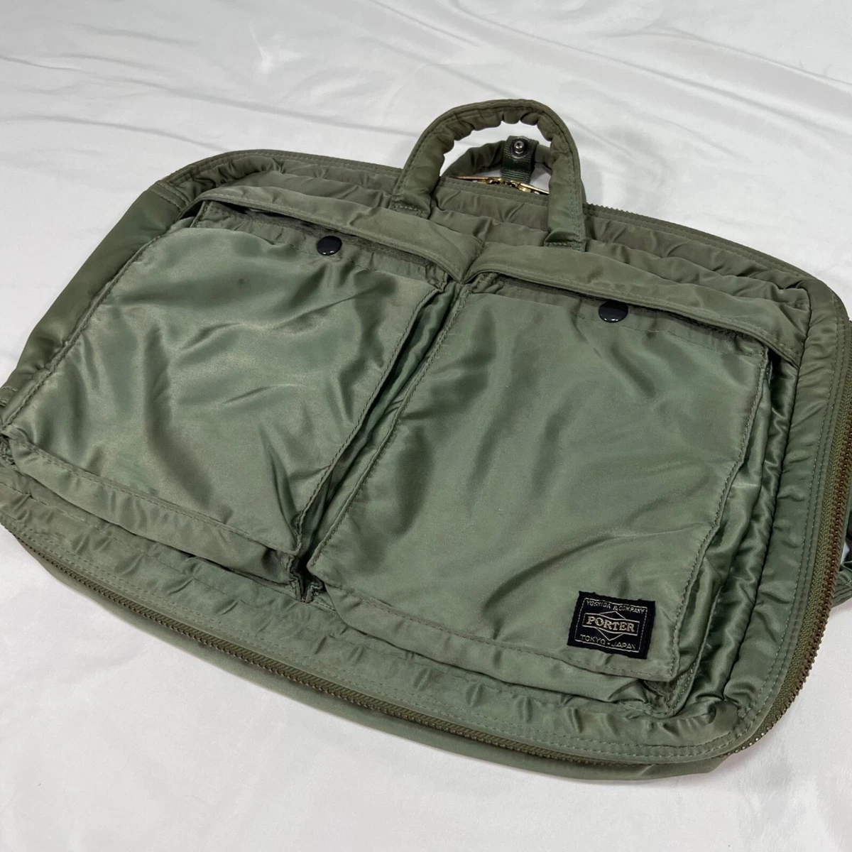 Porter Yoshida & Co Tanker 3WAY BRIEFCASE Sage Green | eBay