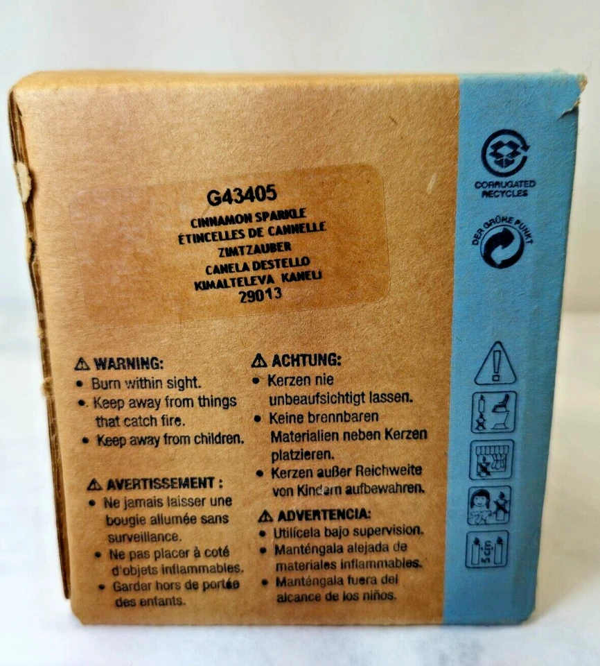 Tarro Party Lite Canela Brillo G43405 Nuevo en Caja Foto 2 de 4