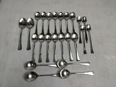 Lot of 24 VTG Spoons Oneida Community Stainless Flatware/Silverware