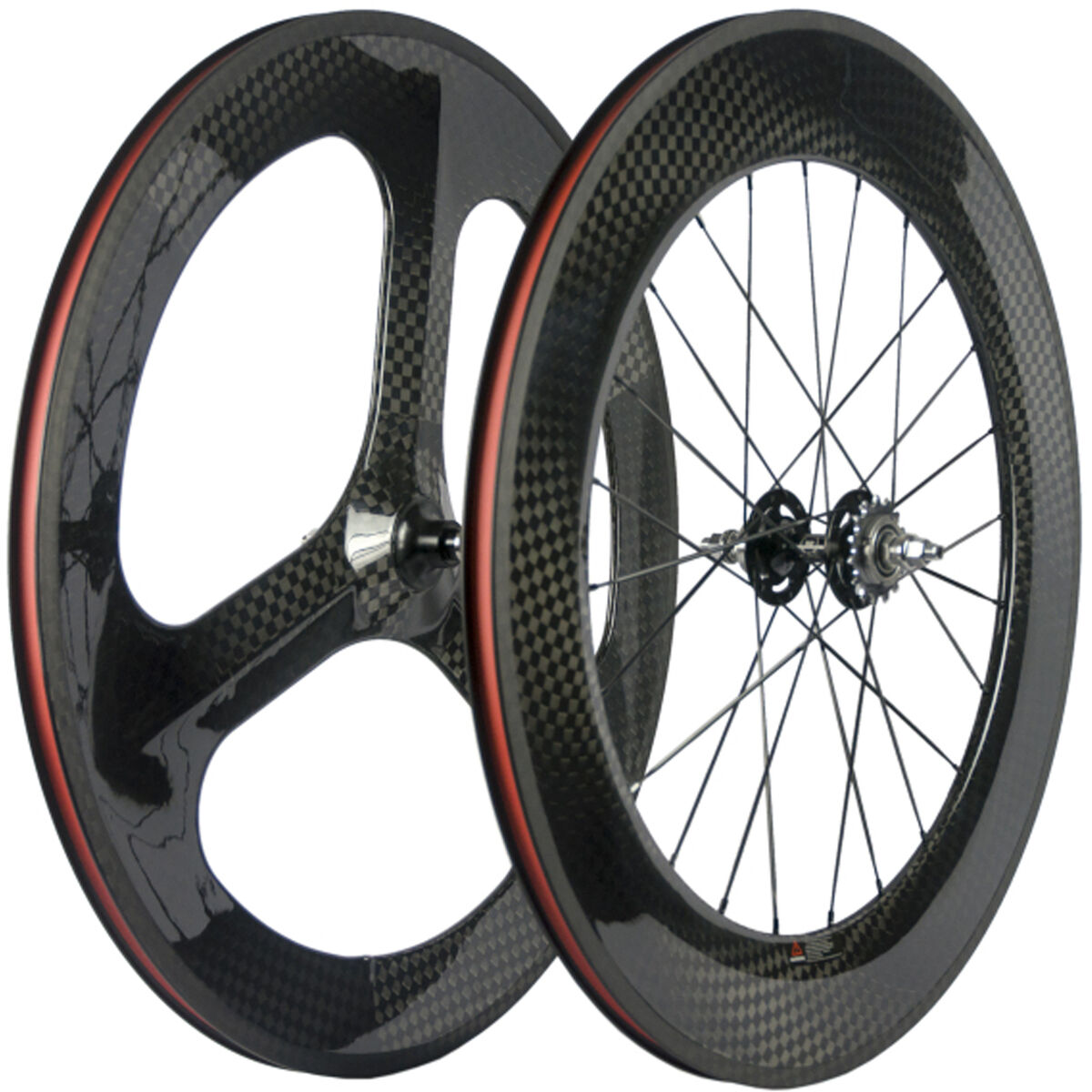 3 Spoke Carbon Wheel 88mm Clincher Carbon Wheelset Track 3 Spoke Carbon Wheel 88mm Clincher Carbon Wheelset Track