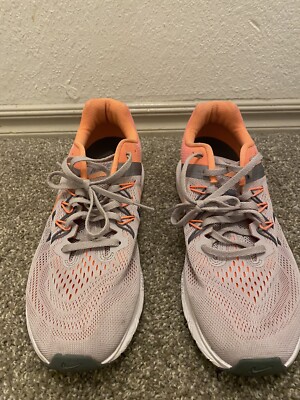 Size 11 Nike Zoom Winflo Peach Lava Gray White Women's 11