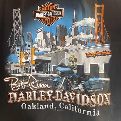 Harley Davidson BOB OAKLAND CALIFORNIA TANK TOP NEW WITH TAGS Y2K 2007   