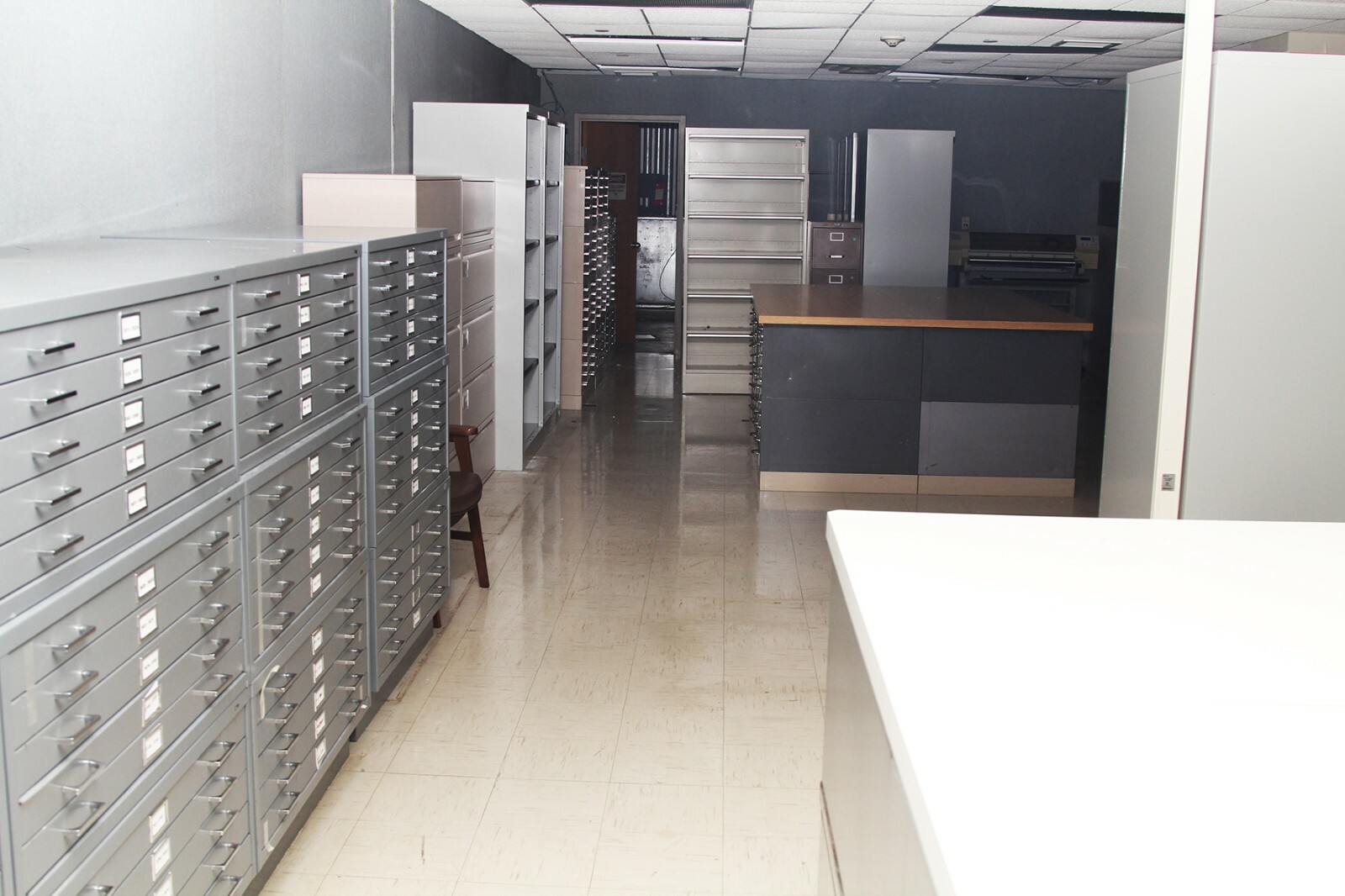 Bieffe Steel Flat File Cabinet 7 Drawers Rolling Base 55x38 Blueprint For Sale Online Ebay