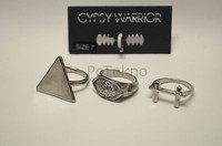 Gypsy Warrior Womens 3 Ring Set For Pacsun- Size 7 Gypsy Warrior Womens 3 Ring Set For Pacsun- Size 7