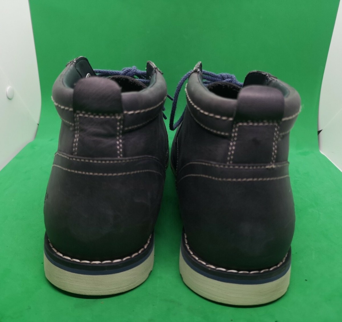Timberland EUC 6863B men’s Bartram casual chukka boots blue leather size 11 Timberland Premium 6-Inch Boots Wheat Blue | Chicago City Sports main image 4