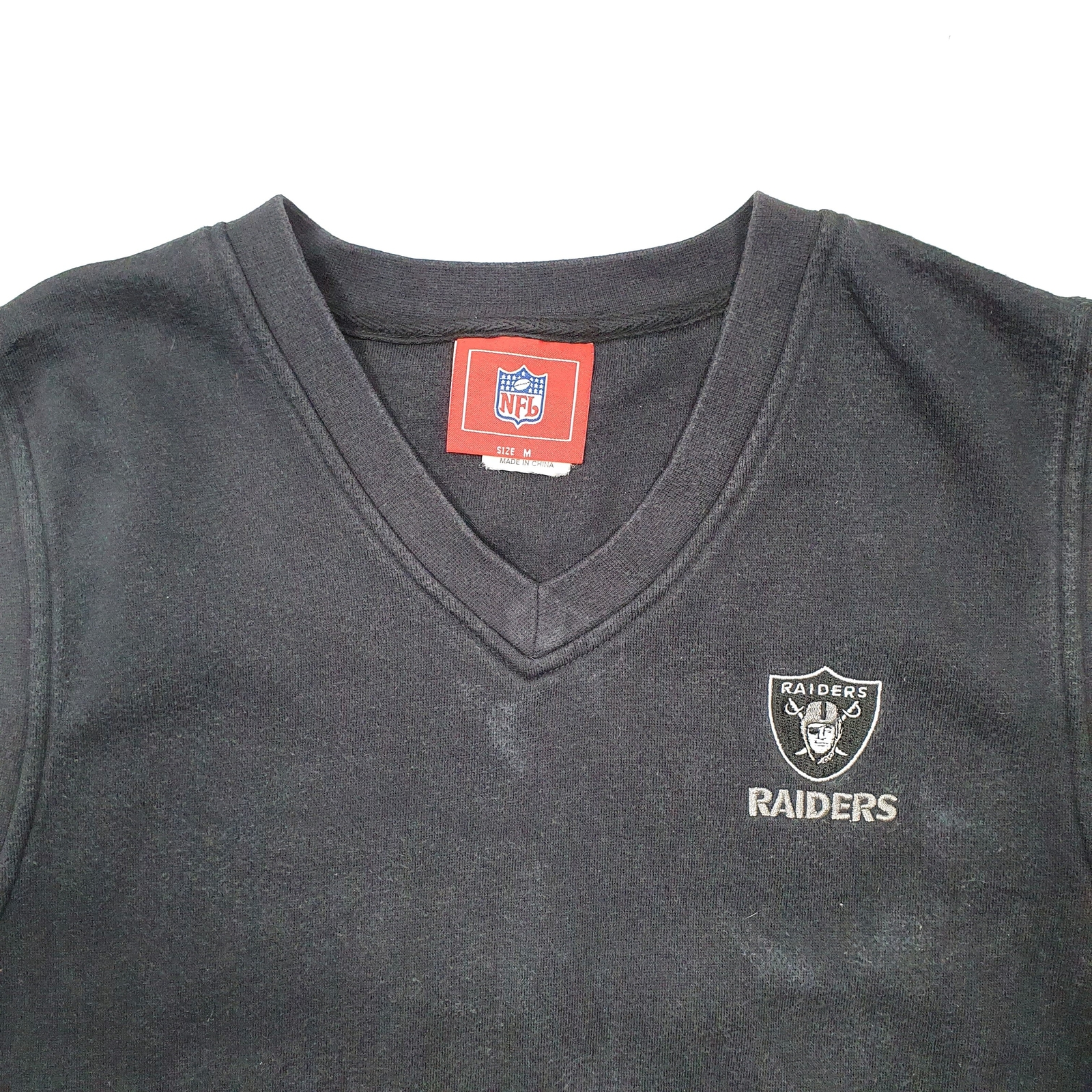 NFL Vest Raider Los Angeles LA USA Football Cotton Jumper Sweatshirt Mens M image 2