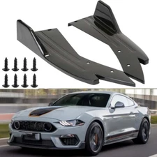 Rear Bumper Lip Spoiler Splitter Diffuser Protector Gloss For Ford Mustang GT V8