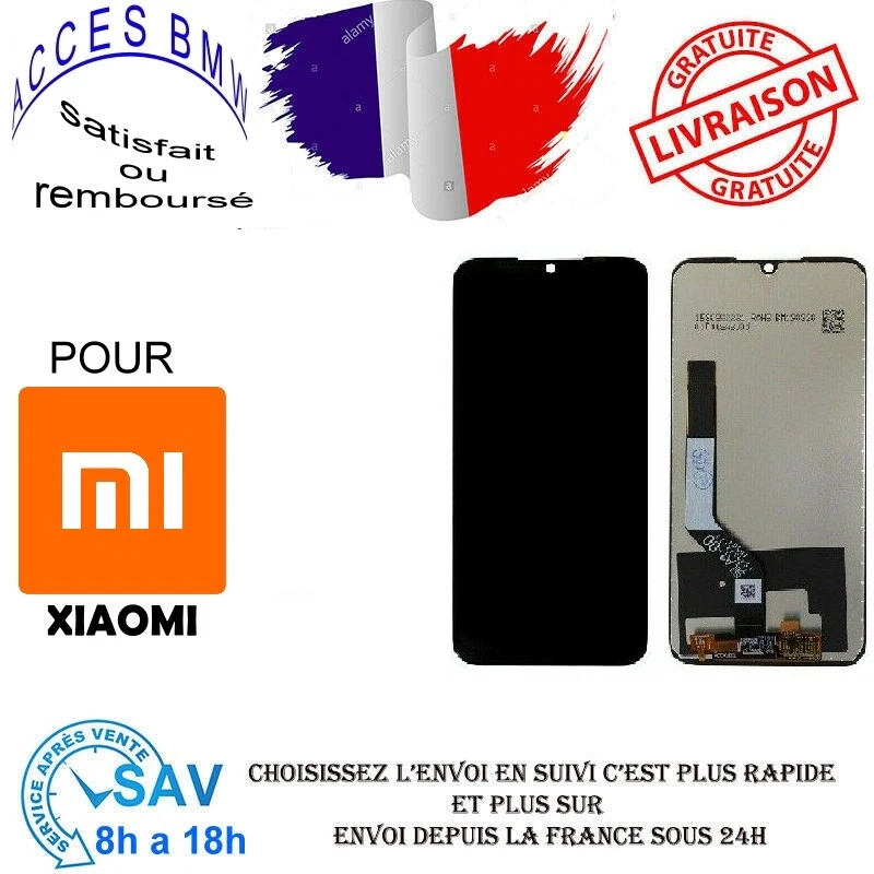 ECRAN Complet LCD NOIR Pour XIAOMI REDMI NOTE 7 (Sans Châssis) - Photo 1/1