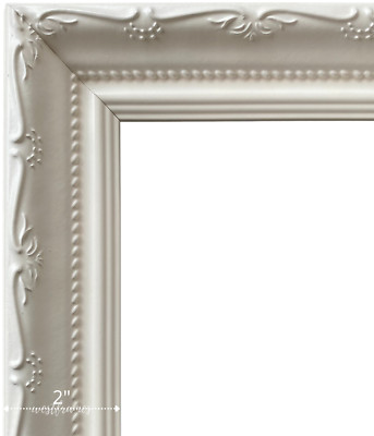 West Frames Camilla French Ornate Shabby Chic White Wood Wall Picture Frame 2''