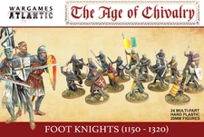 Wargames Atlantic WAAAC001 28mm Age of Chivalry: Foot Knights 1150-1320 (24)
