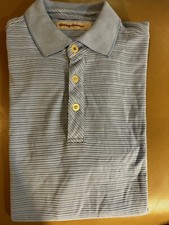 Tommy Bahama Mens M Medium Light Blue Polo Excellent Condition