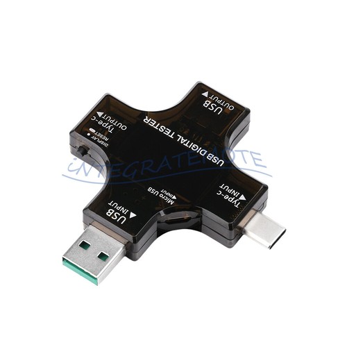 Medidor de alimentación digital USB tipo C probador multímetro prueba de voltaje de corriente Bluetooth - Imagen 6 de 29