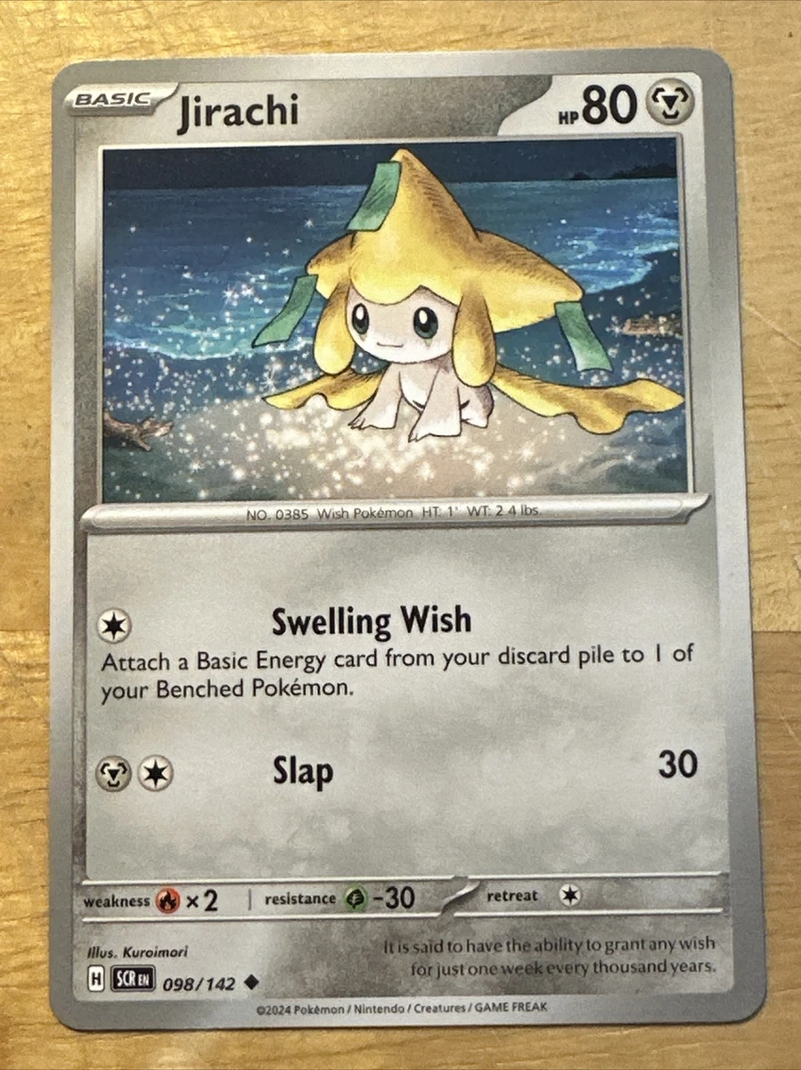Jirachi 098/142 Non-Holo Stellar Crown NM/M Pokemon Card