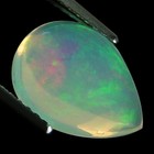 1.06 Ct Natural Mexican Fire Opal Multi Color Pear Cabochon Cut — photo 2
