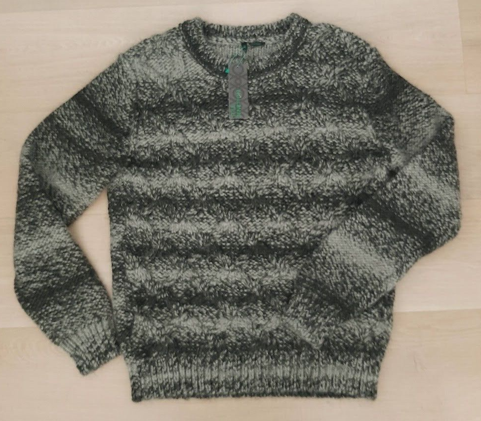 Stile Benetton Womens Sweater size S Jumper Wool Alpaca Cotton