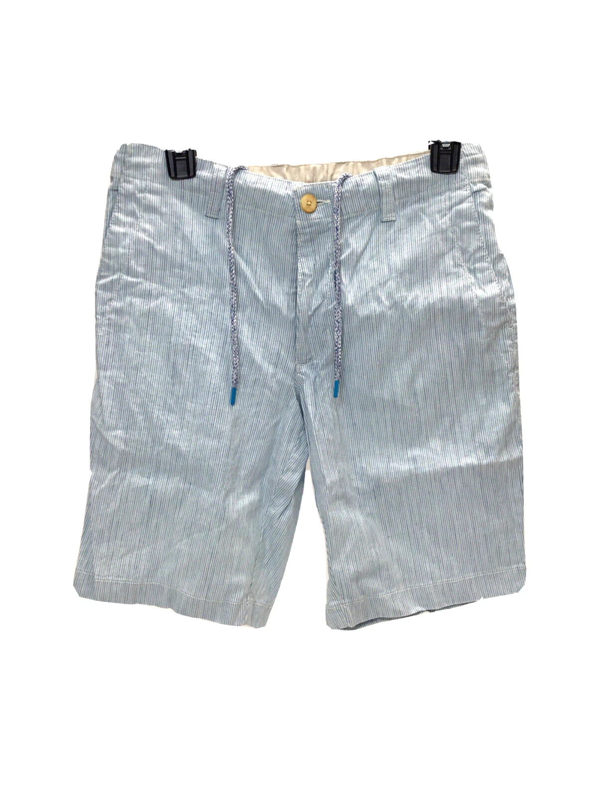 Tommy Bahama Sand Dune Linen Stretch Partial Elastic Waist Shorts, Blue, Size 30