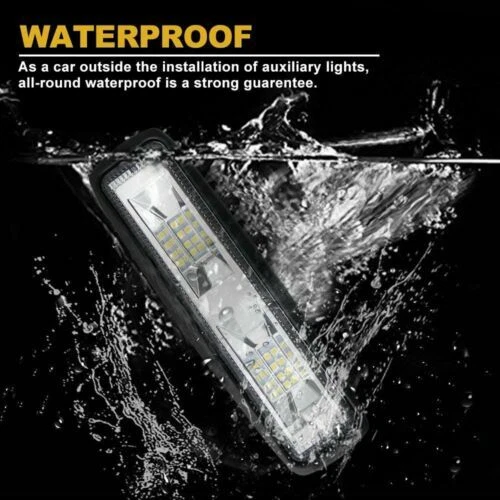 2X 6inch LED Work Strip Light Bar Flood Pods Fog Lamp Offroad Driving Truck 4WD - Picture 7 of 21