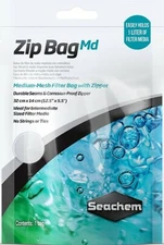 SEACHEM Zip Bags Medium 12.5 x 5.5 inch  for AQUATIC FILTER MEDIA