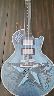 WowWee Paper Jamz Guitar Instant Rock Star LOT 2009 Blue Star B/W